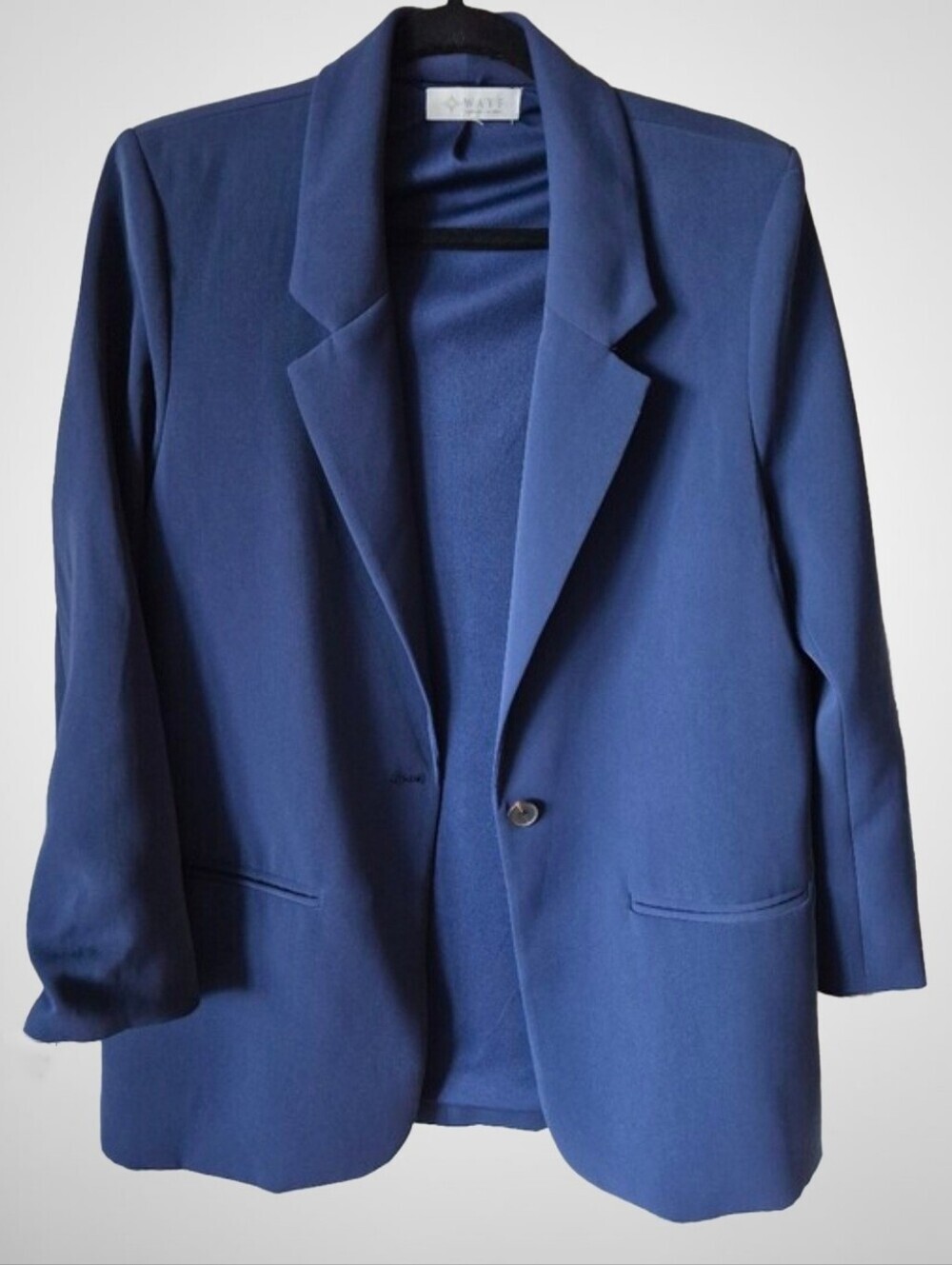 Wayf Navy Single-Button Women's Blazer